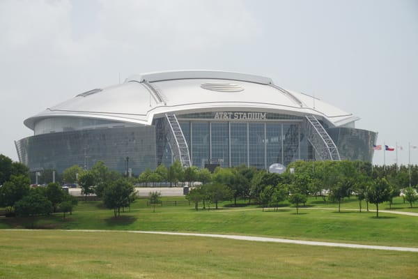 AT&T Stadium in Arlington, Texas, host of the France-Spain 2026 World Cup semifinal.