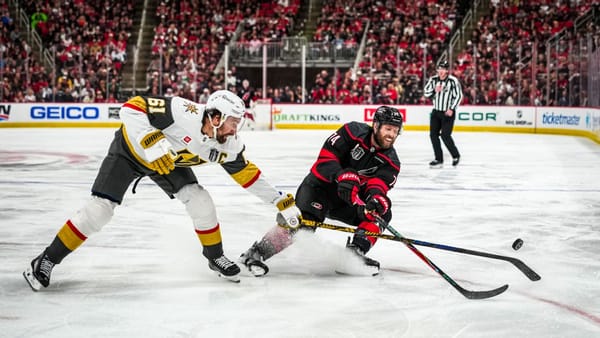 Stanley Cup Final action between the Carolina Hurricanes and Vegas Golden Knights