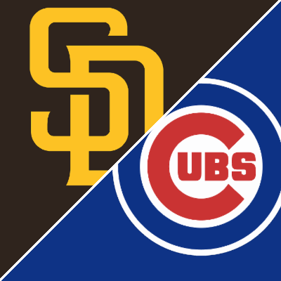 San Diego Padres at Chicago Cubs matchup graphic