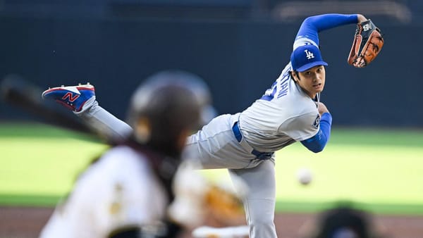Los Angeles Dodgers players on the field ahead of their Fourth of July matchup with the San Diego Padres