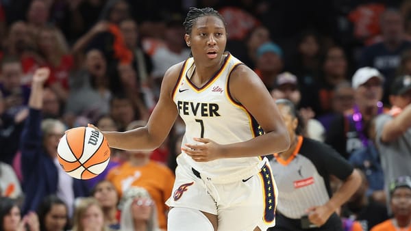 Golden State Valkyries at Indiana Fever WNBA game preview graphic