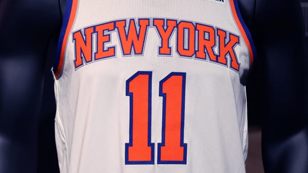 Jalen Brunson's game-worn 2026 NBA Finals jersey at the Sotheby's auction
