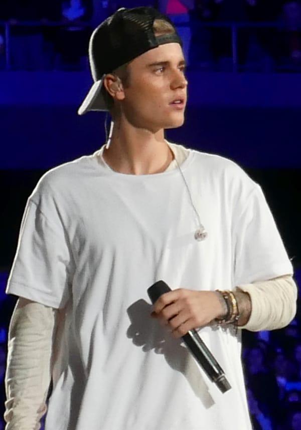 Justin Bieber performing