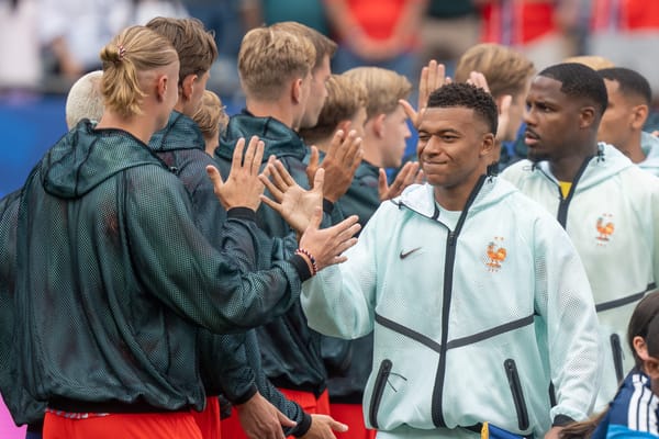 Kylian Mbappé playing for France at the 2026 World Cup