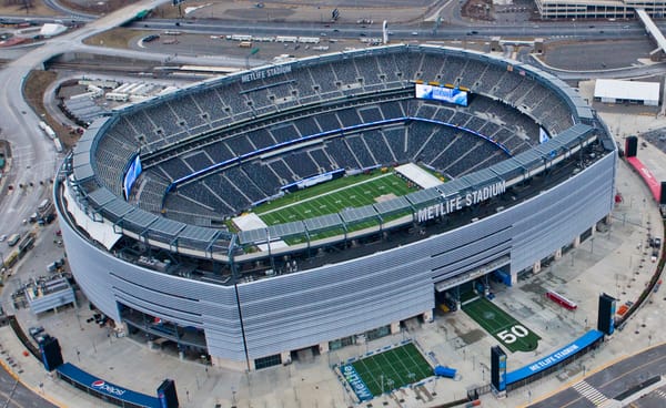 Aerial view of MetLife Stadium, host of the 2026 World Cup final
