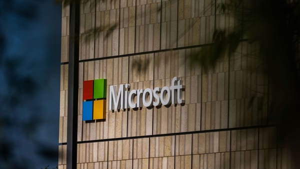 Microsoft signage; the company is cutting 4,800 jobs including at Xbox