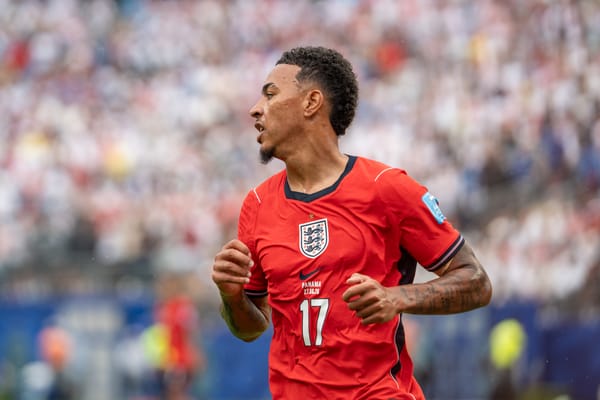 Morgan Rogers playing for England against Panama at the 2026 World Cup