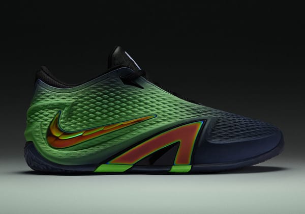 Nike Ja 4 Nightmare in obsidian and voltage green