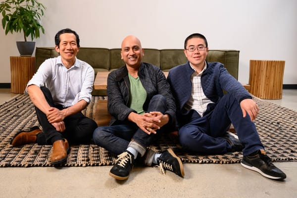 Together AI founders Percy Liang, Vipul Ved Prakash, and Ce Zhang