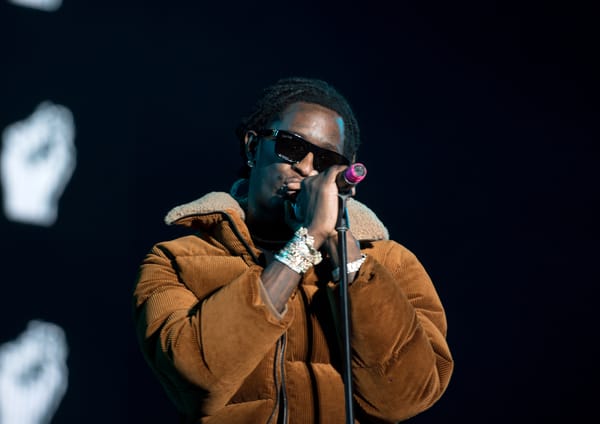 Young Thug performing live in 2019