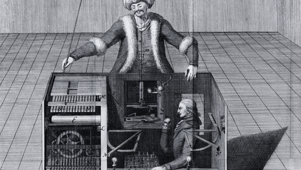 The Mechanical Turk, the 18th-century chess-playing automaton Amazon named its crowdsourcing marketplace after