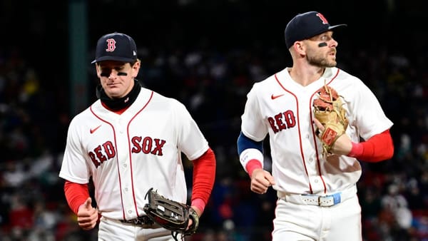 Boston Red Sox and New York Yankees players during the weekend series at Yankee Stadium