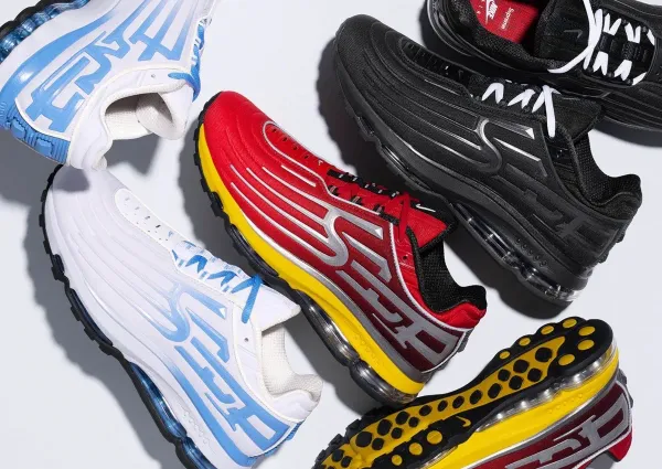 Supreme x Nike Air Max 2001 'Air Ecstasy' in three colorways