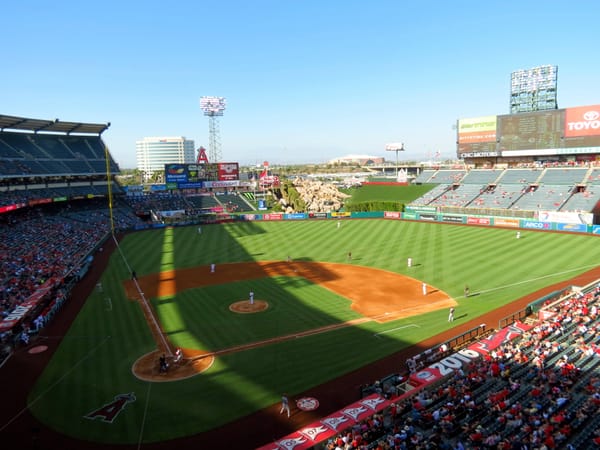 Angel Stadium of Anaheim, home of the Los Angeles Angels