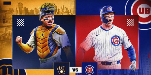 Wrigley Field ahead of a Cubs and Brewers game