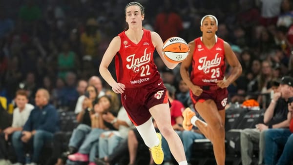 Indiana Fever and Las Vegas Aces players during a WNBA playoff game