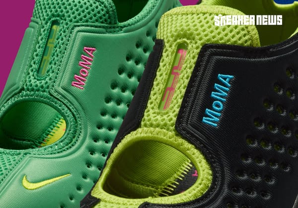MoMA x Nike Air Rift 2 two-pack in Hyper Verde and black colorways