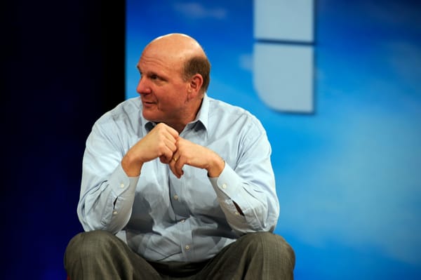 Steve Ballmer speaking on stage
