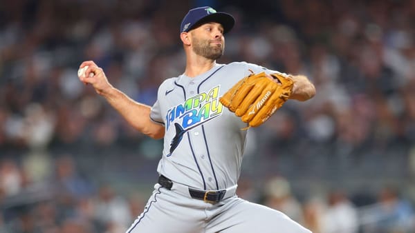 Jacob Misiorowski pitching for the Milwaukee Brewers in the World Series