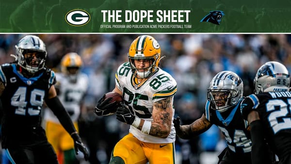 Carolina Panthers vs Green Bay Packers Thursday Night Football matchup graphic