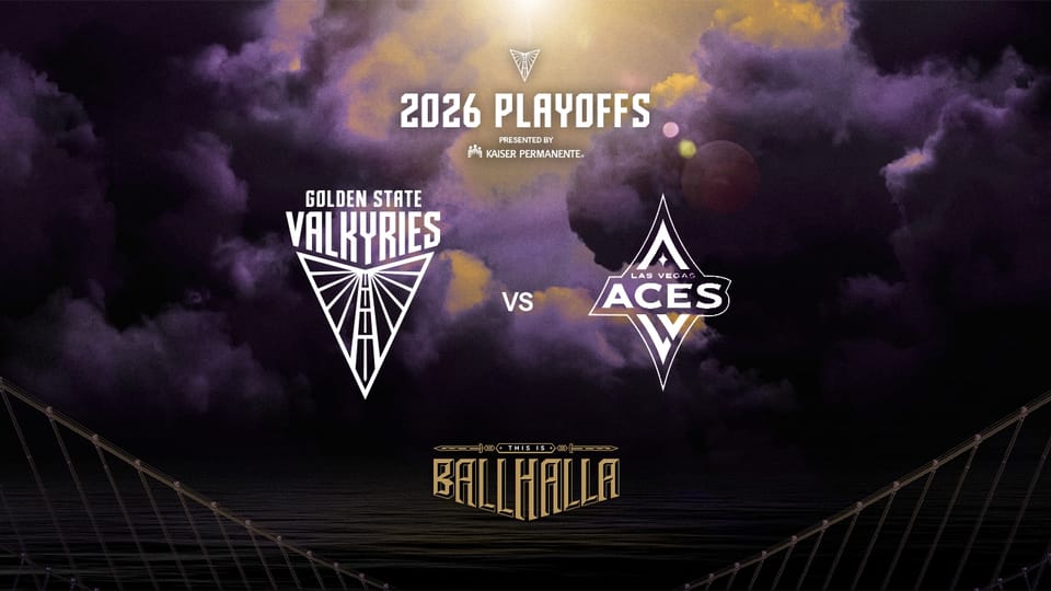 Golden State Valkyries and Las Vegas Aces players in action during the 2026 WNBA regular season