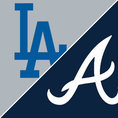 Dodgers at Braves NLDS Game 3 matchup graphic
